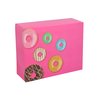 Donut Karton weiß mit Neutraldruck 260x200x80mm