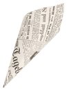 Spitztüten aus Pergament-Ersatz "Zeitungsdruck" 21cm Fahne (200g)