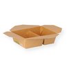 Food-Box braun 2-geteilt 168x137x51mm