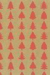 Weihnachtspapier Tannenbaum rot 70cm x 100m
