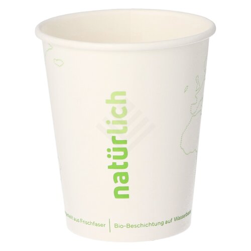 Coffee To Go Becher weiß 0,2 Liter FSC®-zertifiziert  wasserbasierender Beschichtung